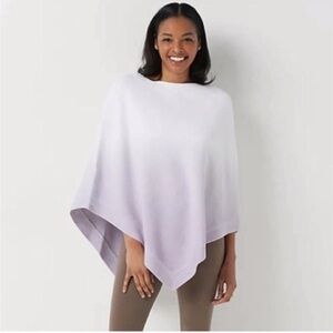 Barefoot Dreams CozyChic Ultra Lite Ocean Breeze Violet Ombre Poncho